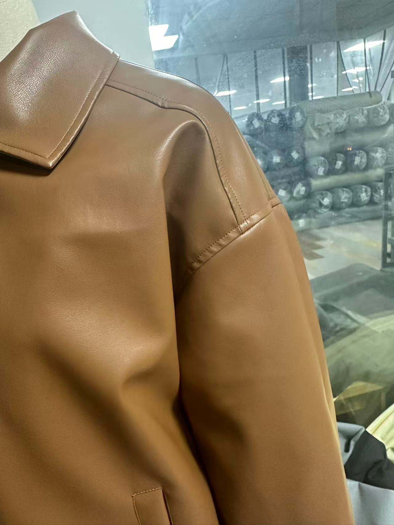 PU leather jacket