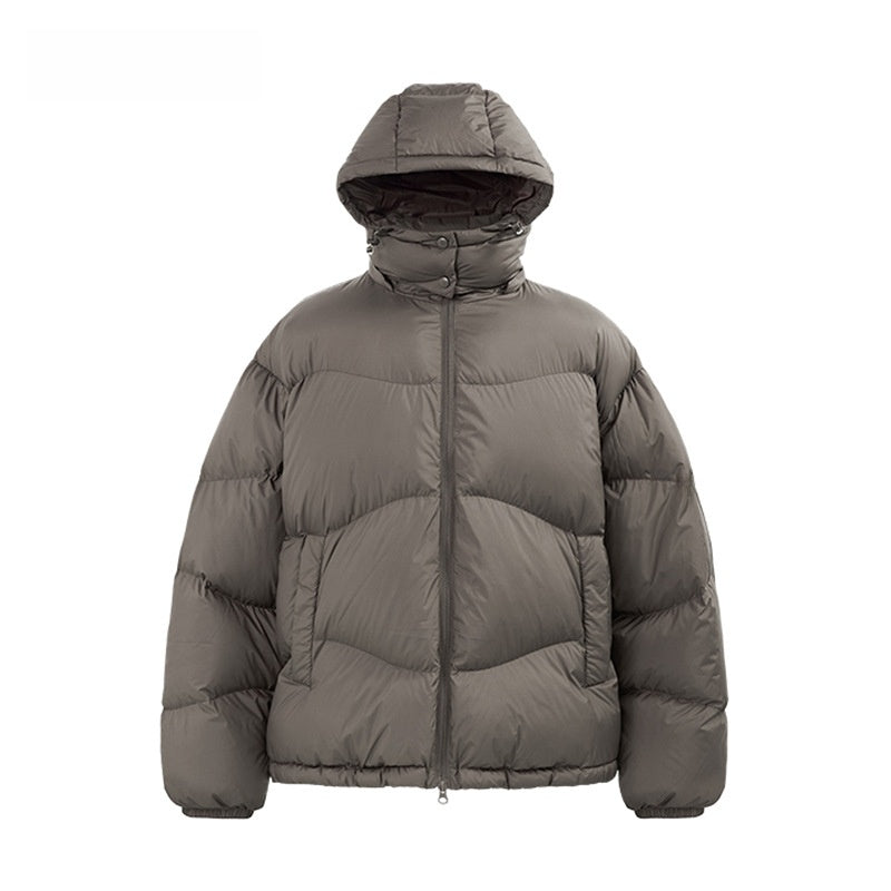 Men's Lightweight Puff Down Jacket Winter Hooded Coat