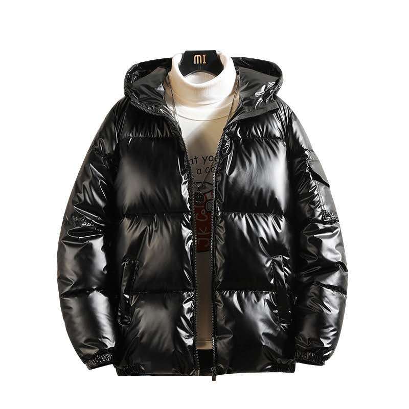 Men's Reflective Thickened Cotton Hooded Winter Jacket